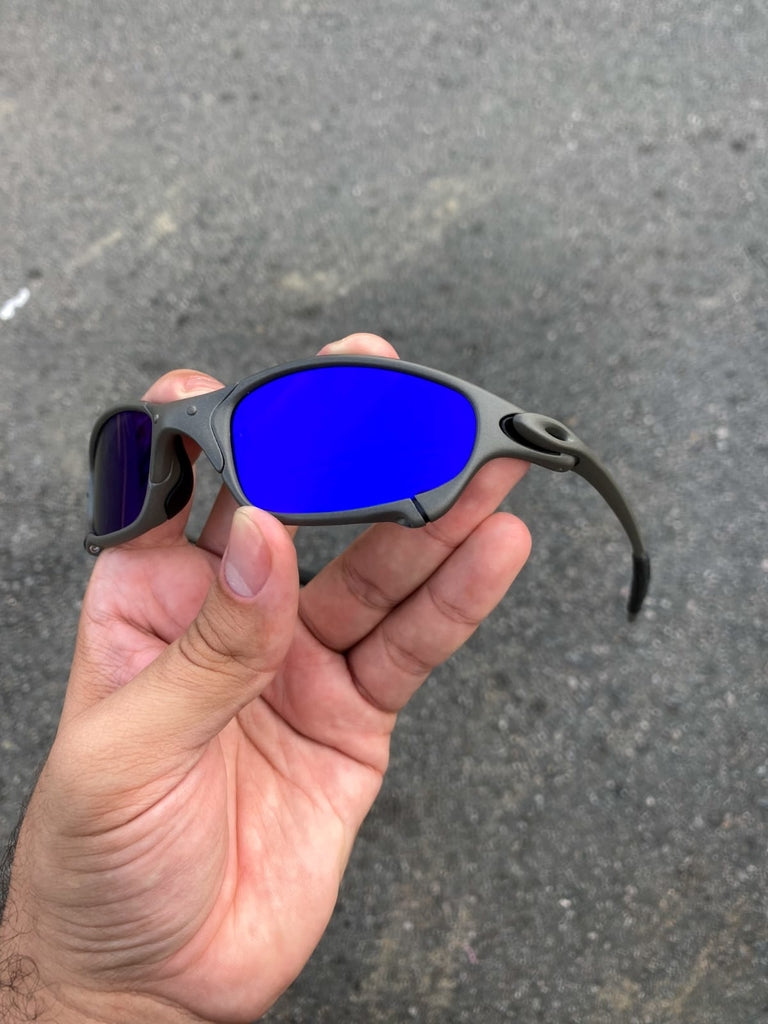 JULIET X METAL LENTES AZUL ESCURO KIT PRETO