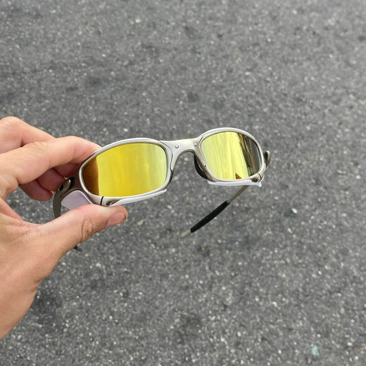 JULIET PLASMA LENTES GOLD + SIDE BLINDER BRANCO