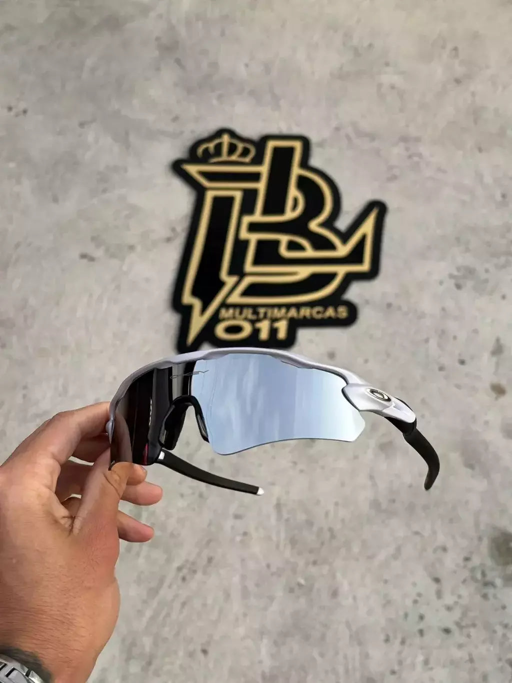 RADAR CINZA LENTES ESPELHADO KIT PRETO
