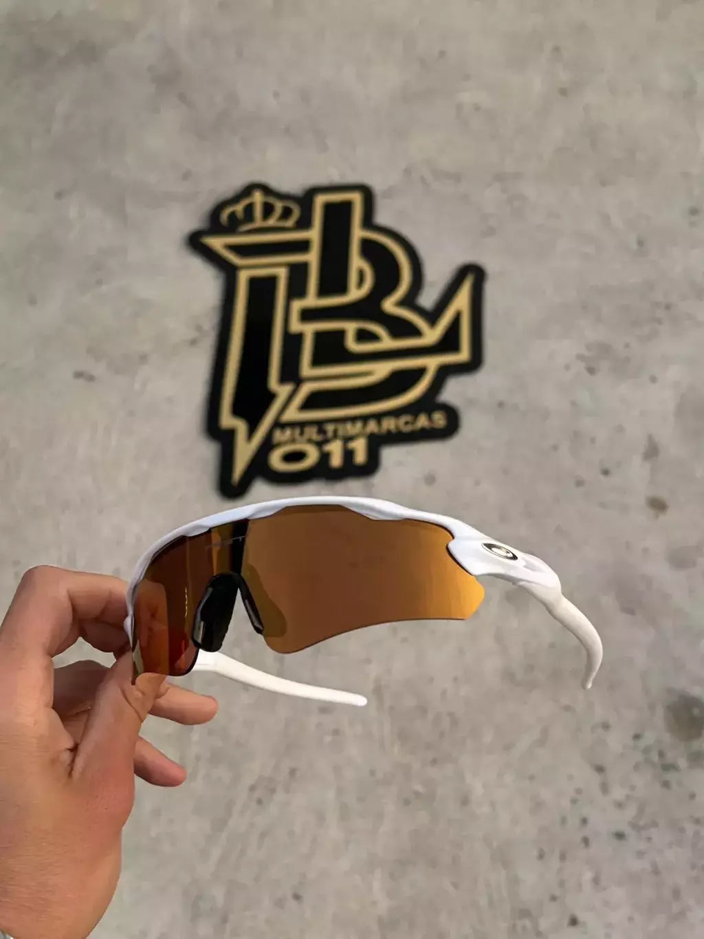 RADAR EV BRANCO LENTES GOLD CAFÉ