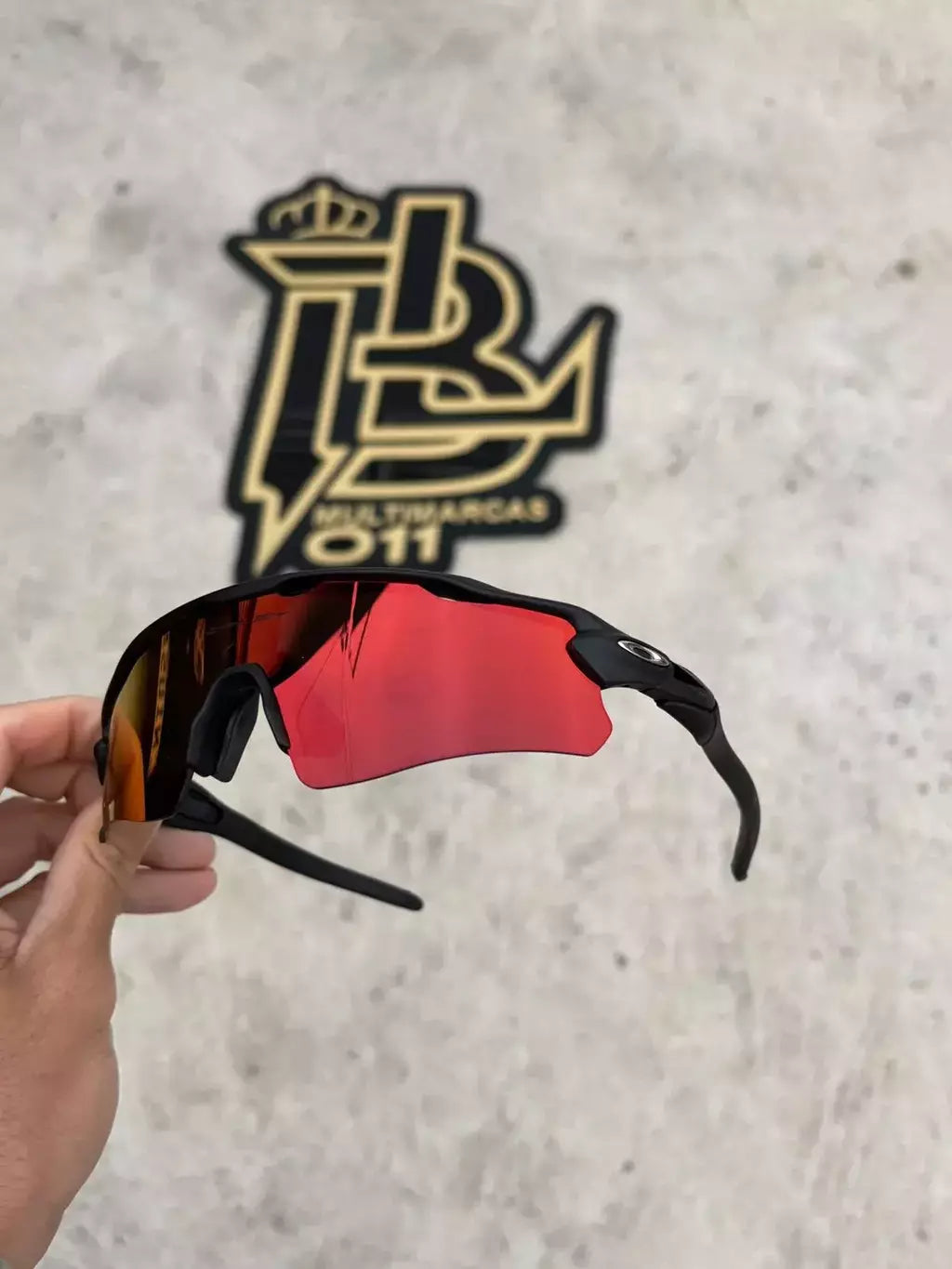 RADAR EV PRETO LENTES DARK RUBY