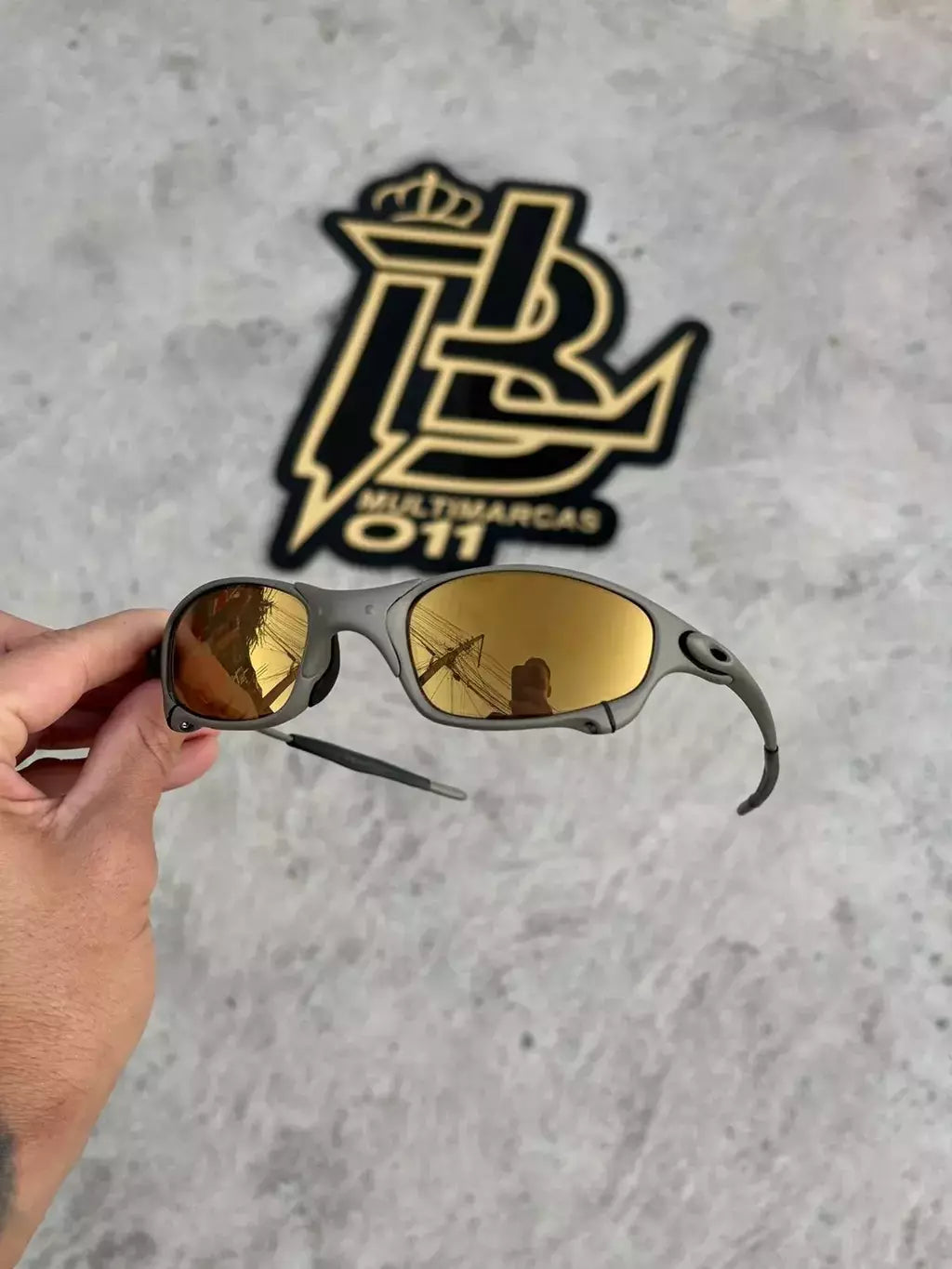 JULIET X METAL LENTES GOLD CAFÉ LINHA PREMIUM