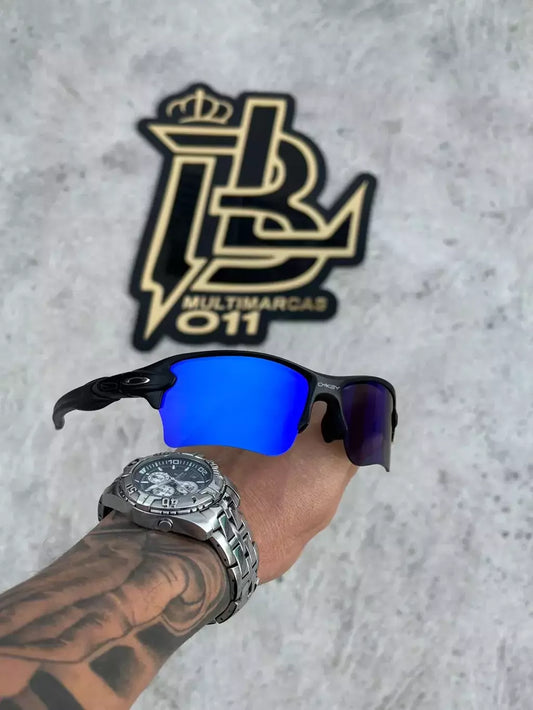 FLAK 2.0 PRETO LENTES AZUL ESCURO