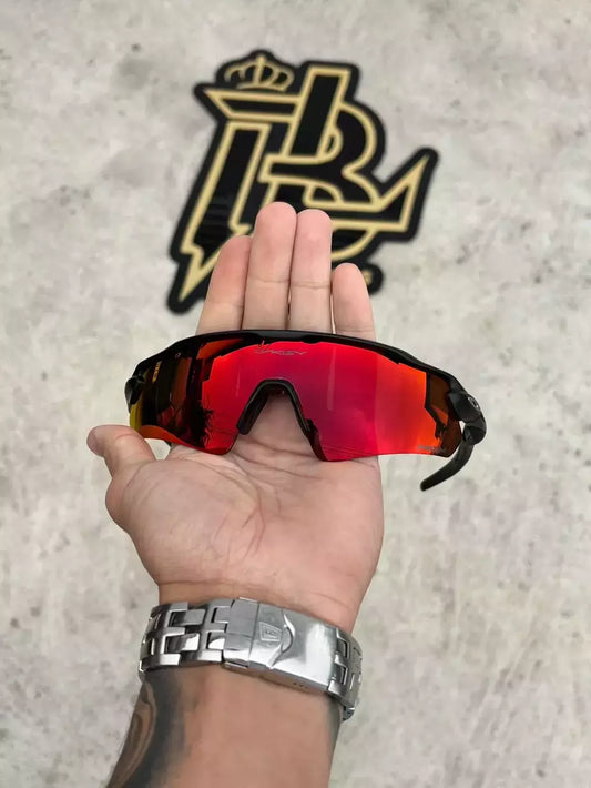 RADAR EV PRETO LENTES DARK RUBY PREMIUM