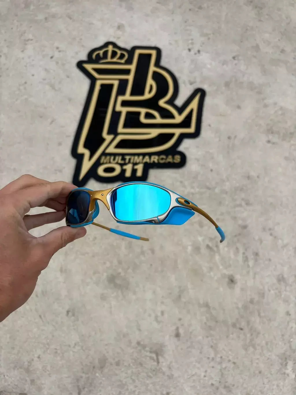 JULIET 24K LENTES ICE KIT AZUL SIDE BLINDER AZUL