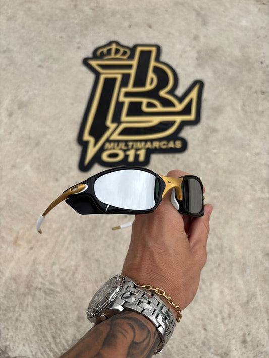 JULIET CORVETTE ARO CARBON LENTES ESPELHADO KIT BRANCO SIDE BLINDER PRETO