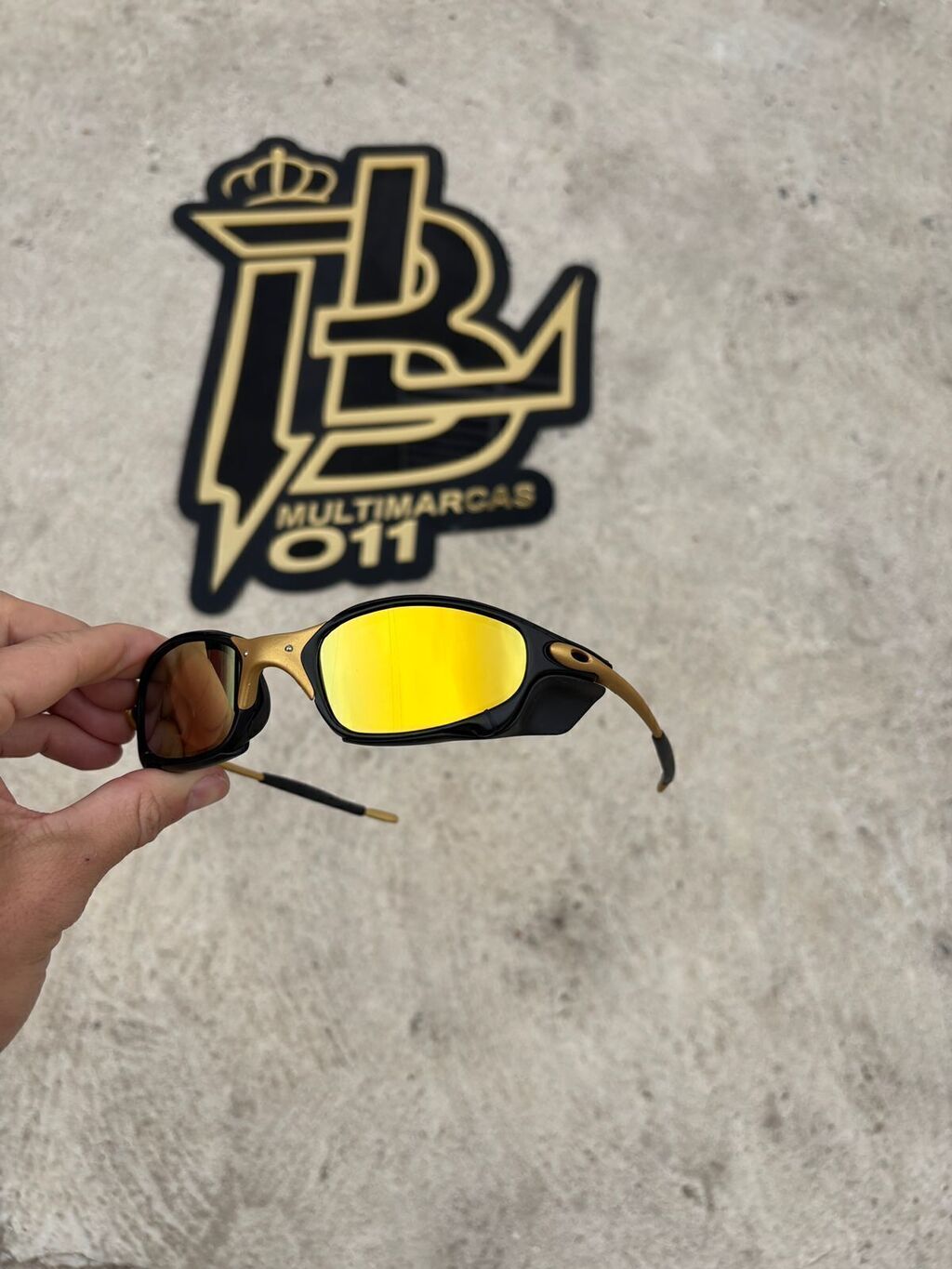 JULIET CORVETTE ARO CARBON LENTES GOLD KIT PRETO SIDE BLINDER PRETO