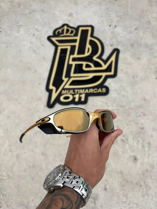 JULIET 24K LENTES GOLD CAFÉ KIT PRETO SIDE BLINDER PRETO
