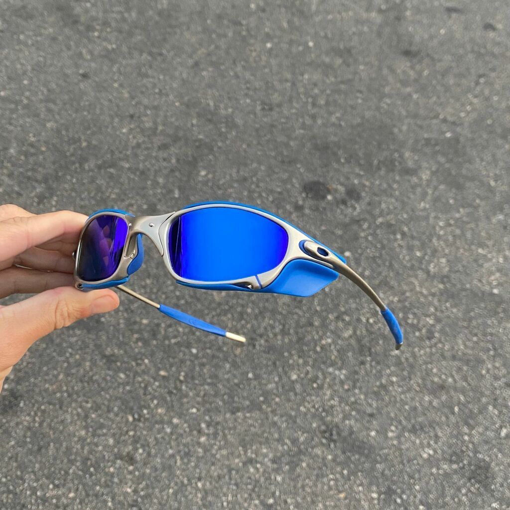JULIET PLASMA LENTES AZUL ESCURO / KIT AZUL + SIDE BLINDER AZUL