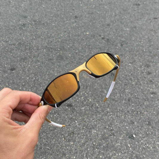 JULIET CORVETTE ARO CARBON LENTES GOLD CAFÉ / KIT BRANCO