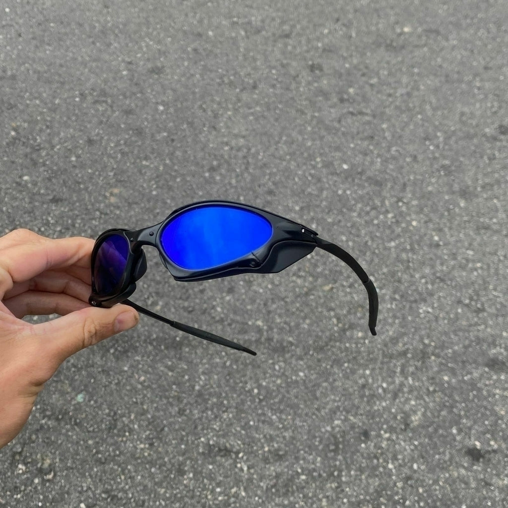 PENNY CARBON LENTES AZUL ESCURO + SIDE BLINDER PRETO