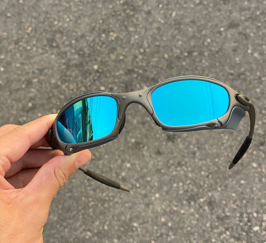 JULIET X METAL LENTES ICE + SIDE BLINDER CINZA