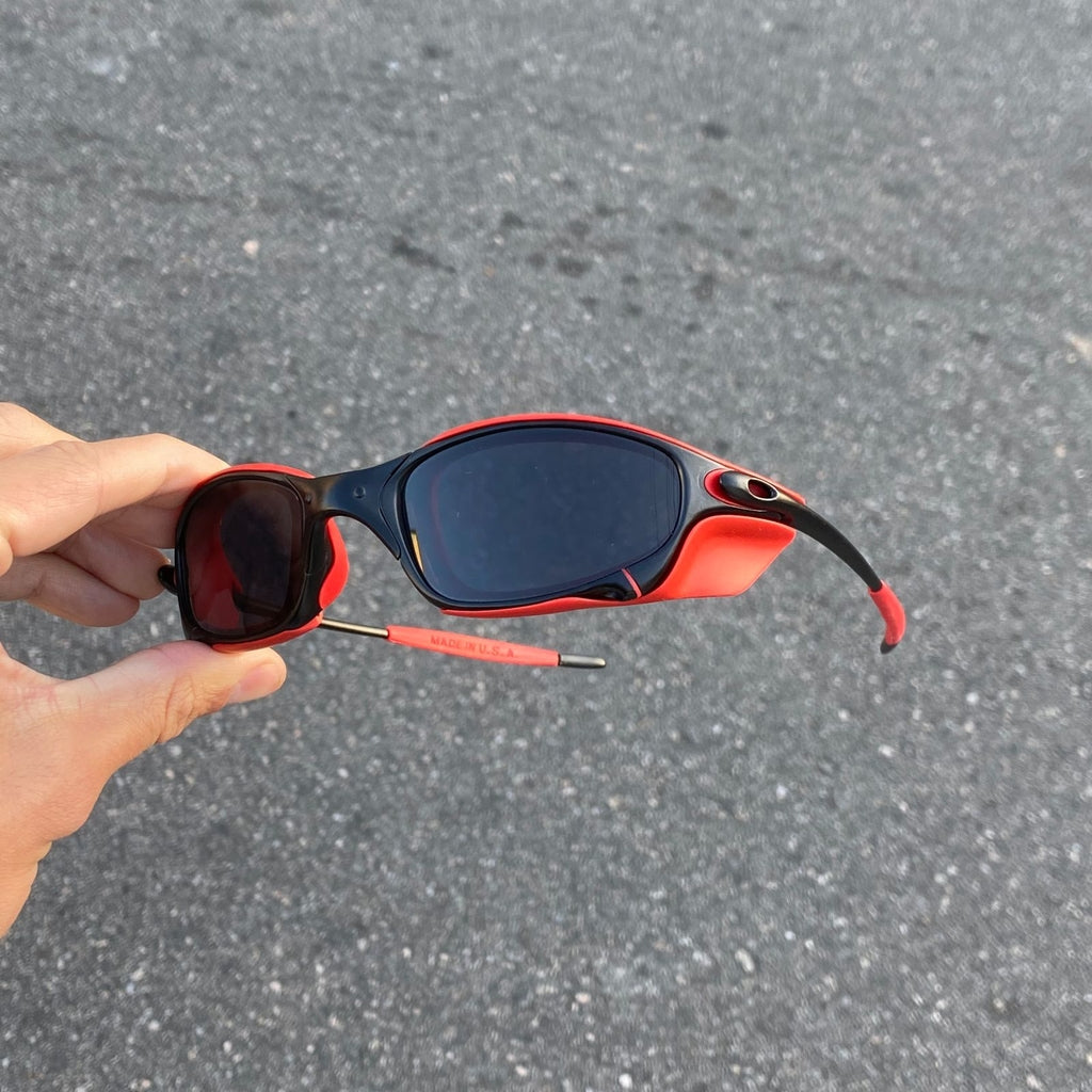 JULIET CARBON LENTES BLAK / KIT VERMELHO + SIDE BLINDER PRETO