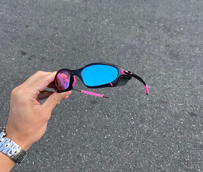 JULIET CARBON LENTES PRISMA / KIT ROSA + SIDE BLINDER PRETO