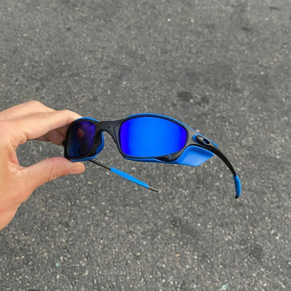 JULIET CARBON LENTES AZUL ESCURO / KIT AZUL + SIDE BLINDER AZUL