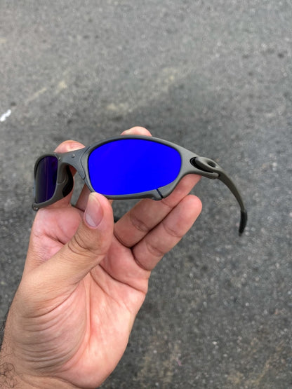JULIET X METAL LENTES AZUL ESCURO KIT PRETO