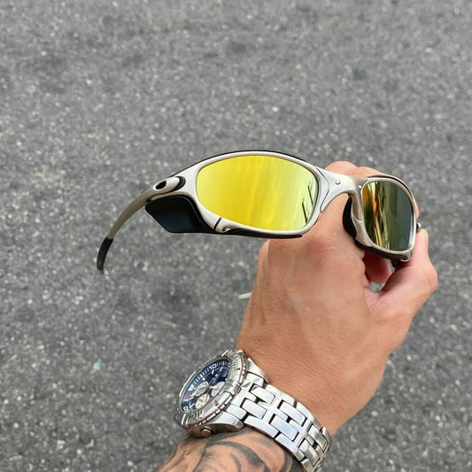 JULIET PLASMA LENTES GOLD + SIDE BLINDER PRETO