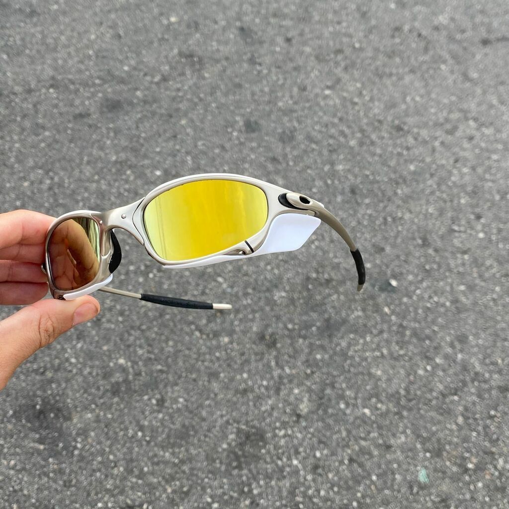 JULIET PLASMA LENTES GOLD + SIDE BLINDER BRANCO