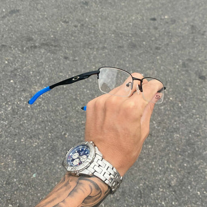 DESCANSO ARMAÇÃO VILÃO PRETO KIT AZUL