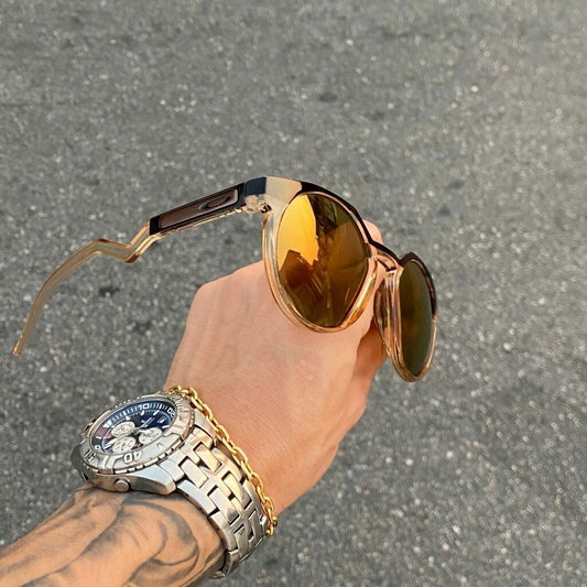 HSTN MARROM LENTES GOLD CAFÉ SÍMBOLO OKL