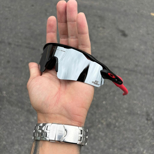 RADAR EV BLACK LENTES ESPELHADO KIT VERMELHO