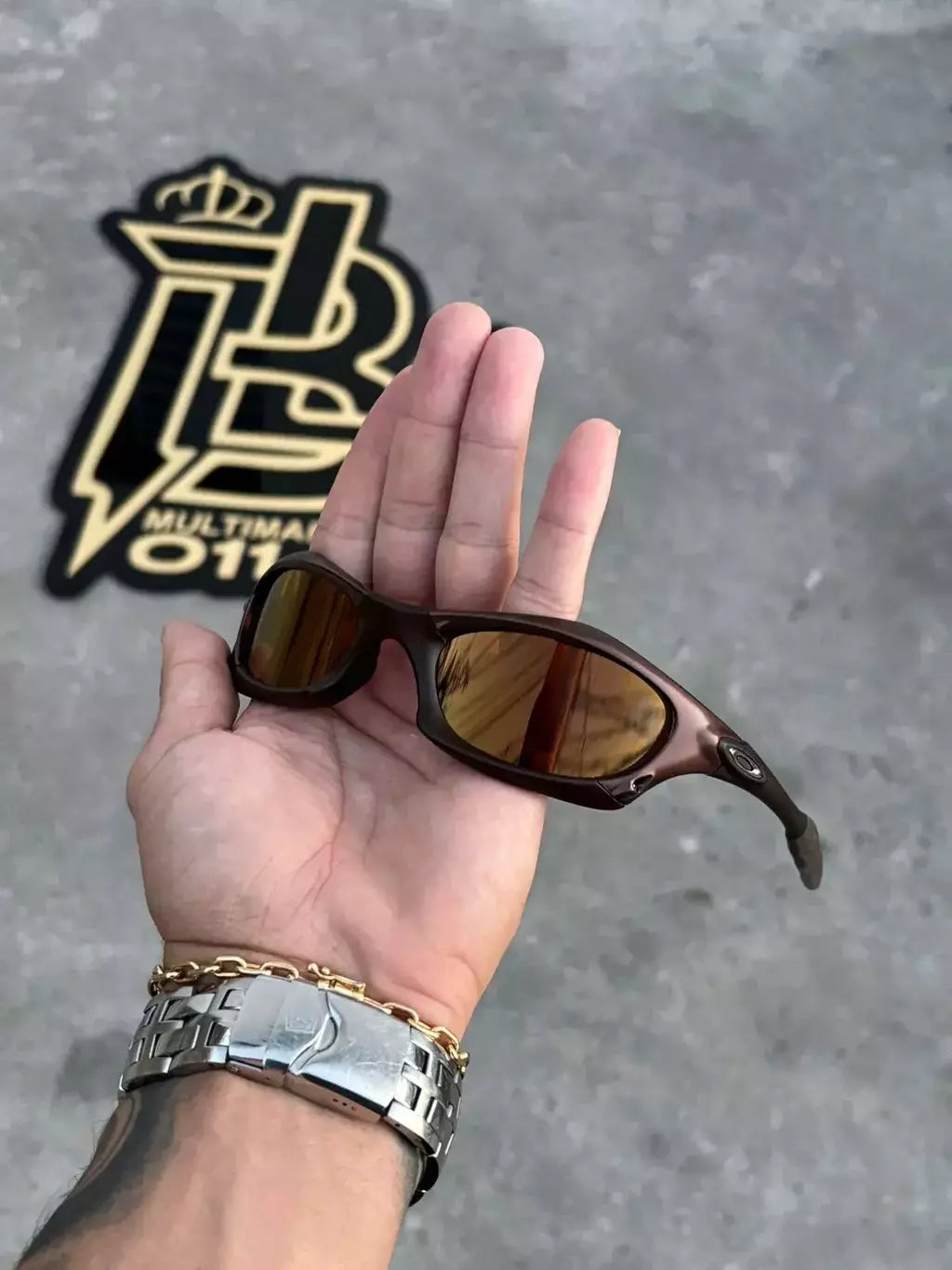 SPLICE MARROM LENTES GOLD CAFÉ
