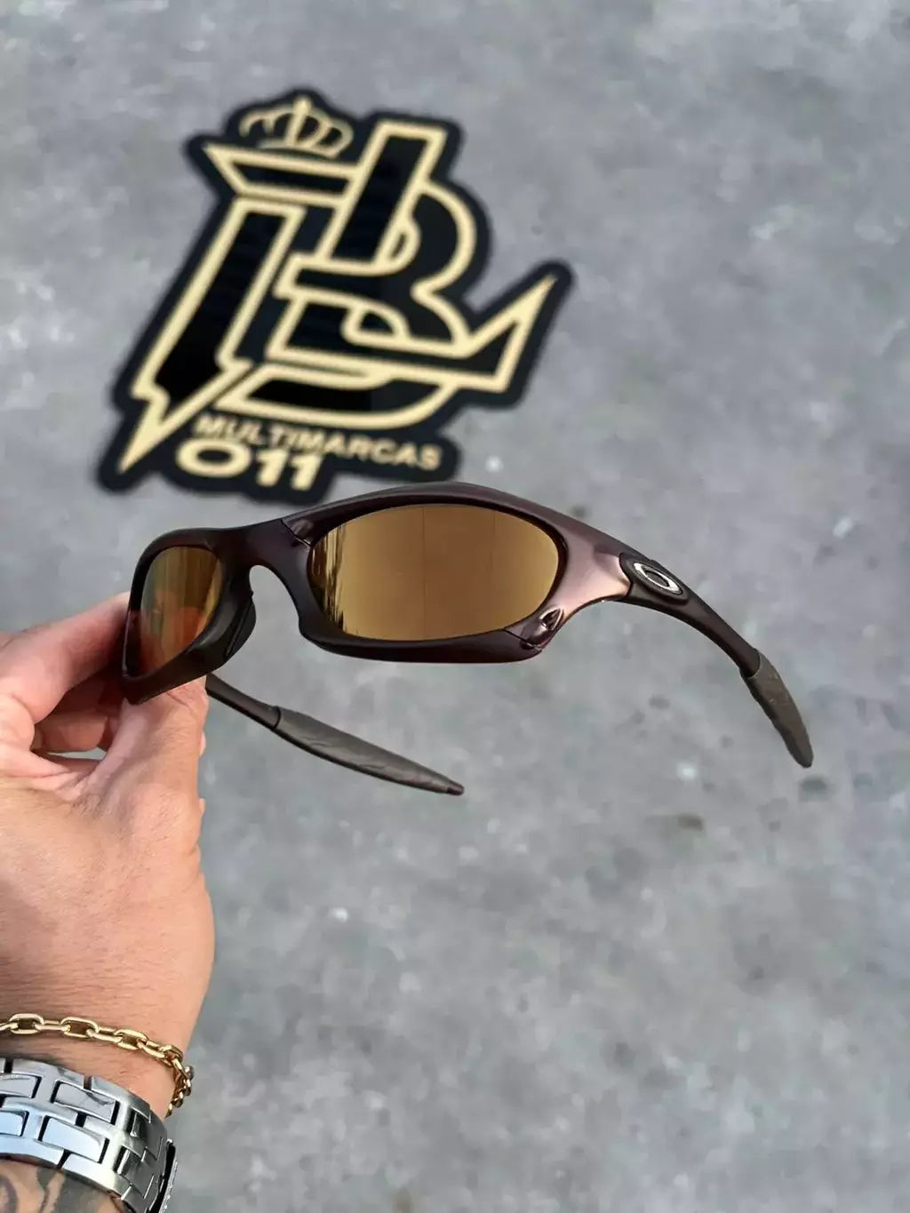 SPLICE MARROM LENTES GOLD CAFÉ