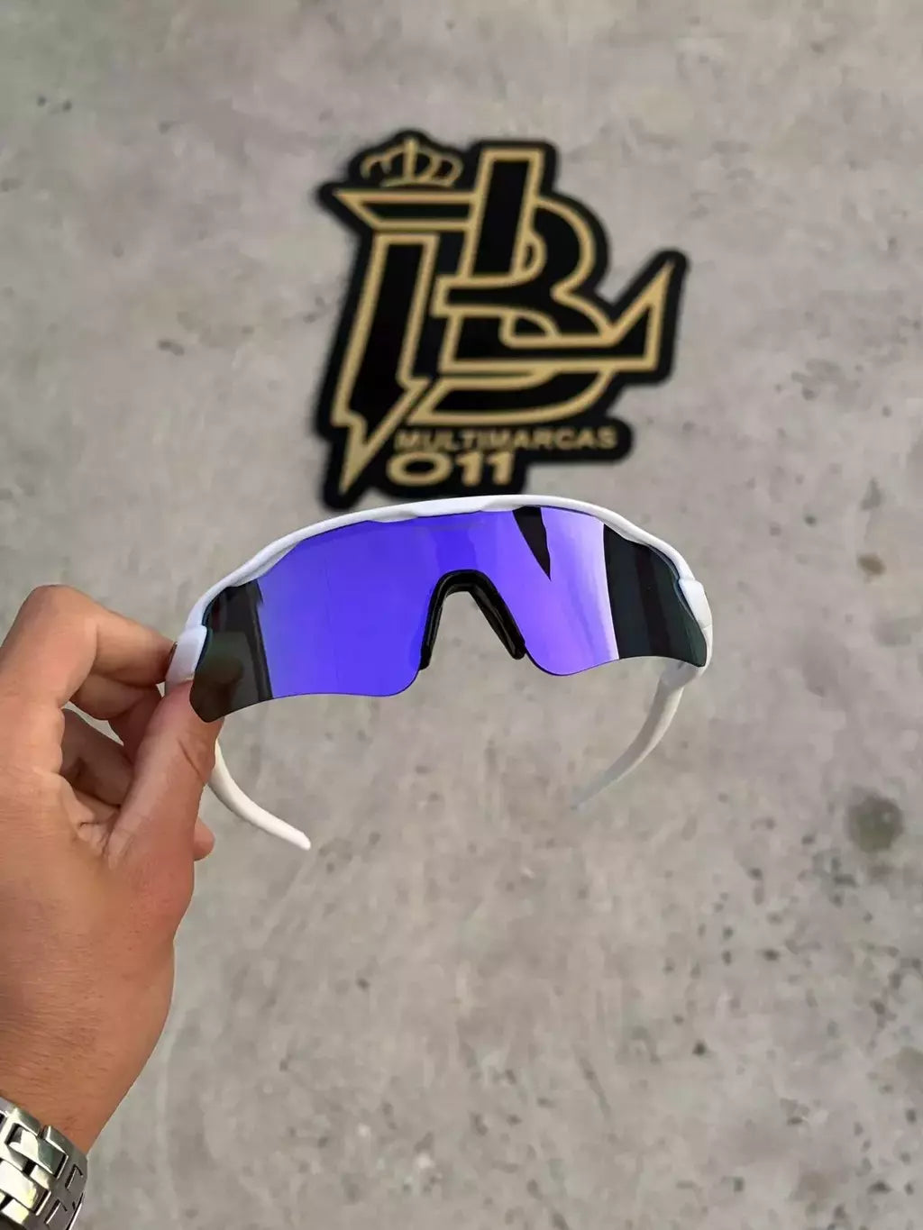 RADAR EV BRANCO LENTES ROXA