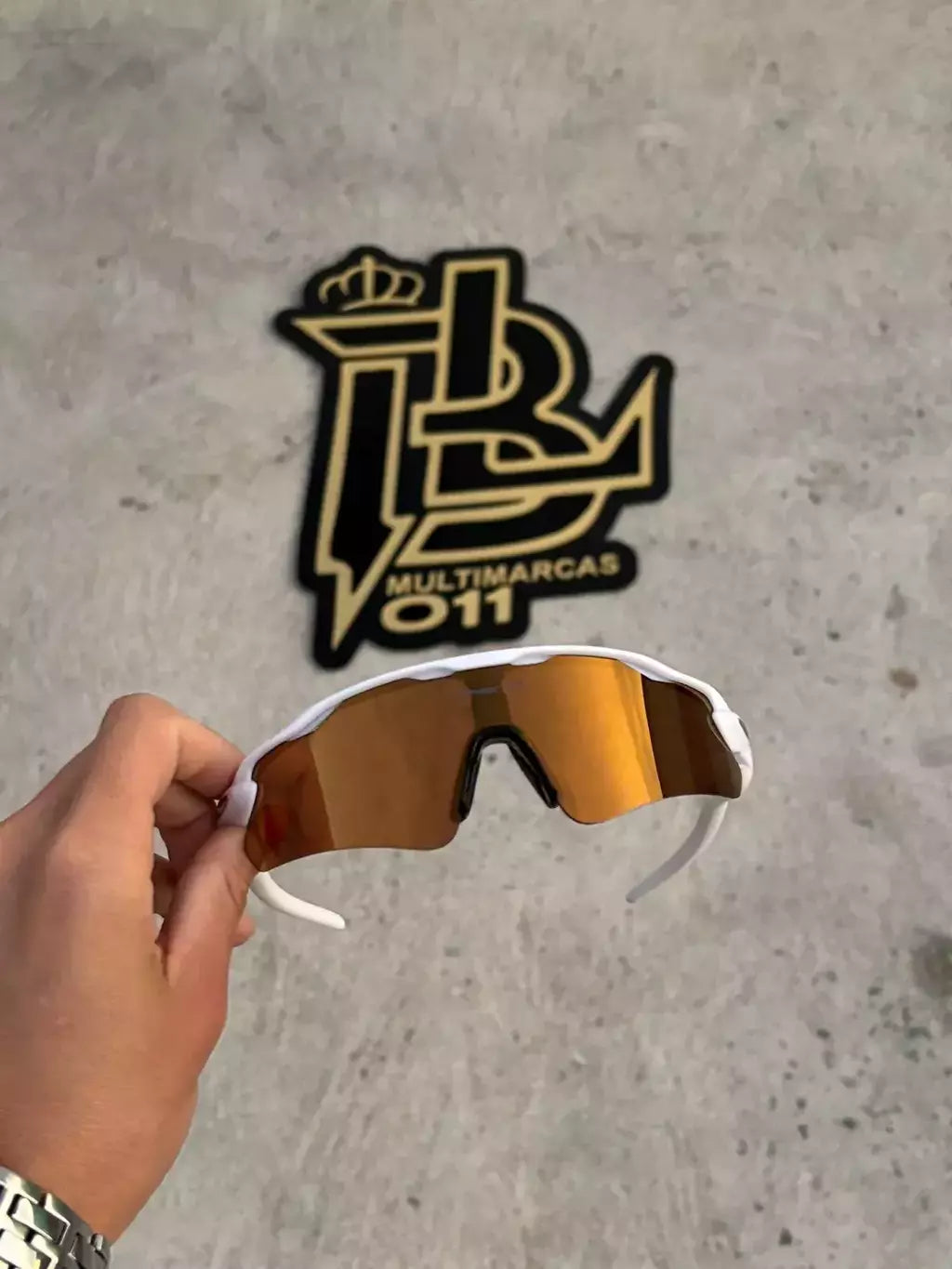 RADAR EV BRANCO LENTES GOLD CAFÉ