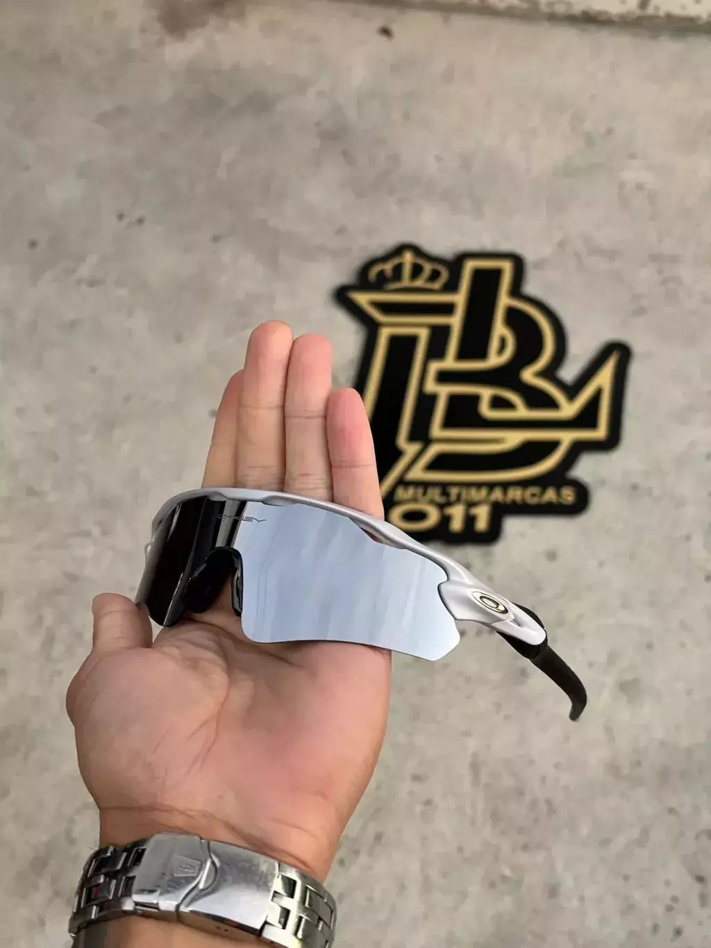 RADAR CINZA LENTES ESPELHADO KIT PRETO