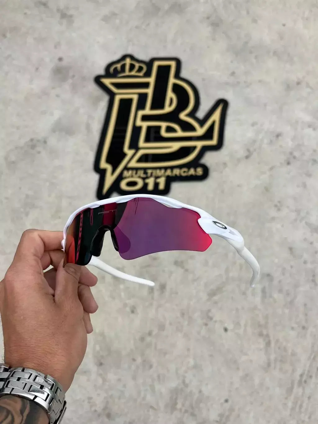 RADAR EV BRANCO LENTES DARK RUBY