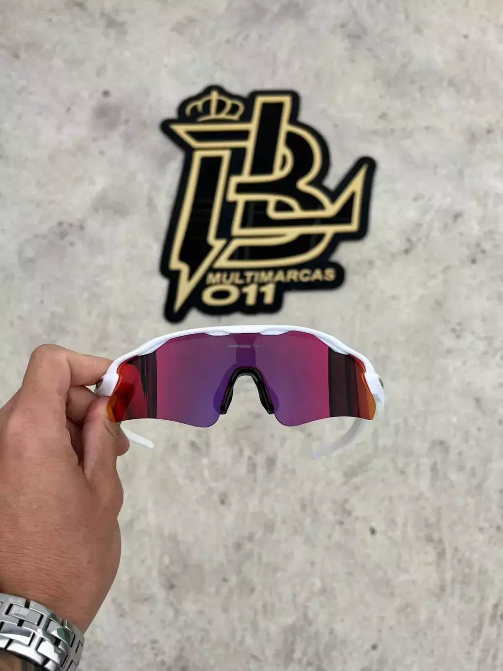 RADAR EV BRANCO LENTES DARK RUBY
