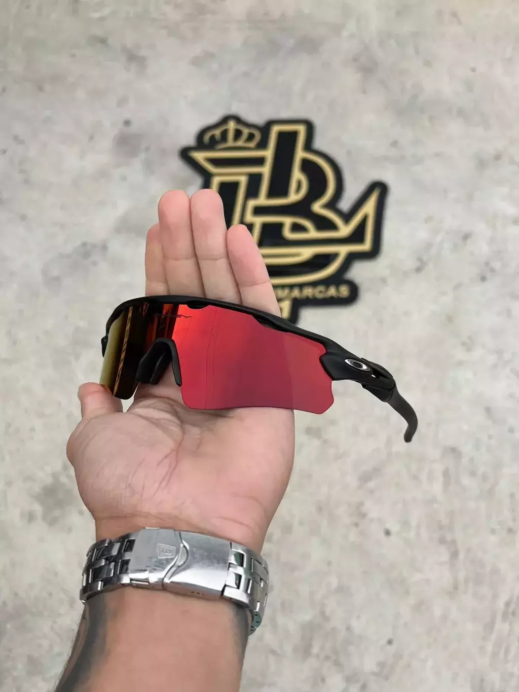 RADAR EV PRETO LENTES DARK RUBY