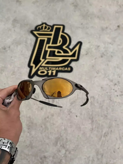 ROMEO1 X METAL LENTES GOLD CAFÉ / LINHA PREMIUM