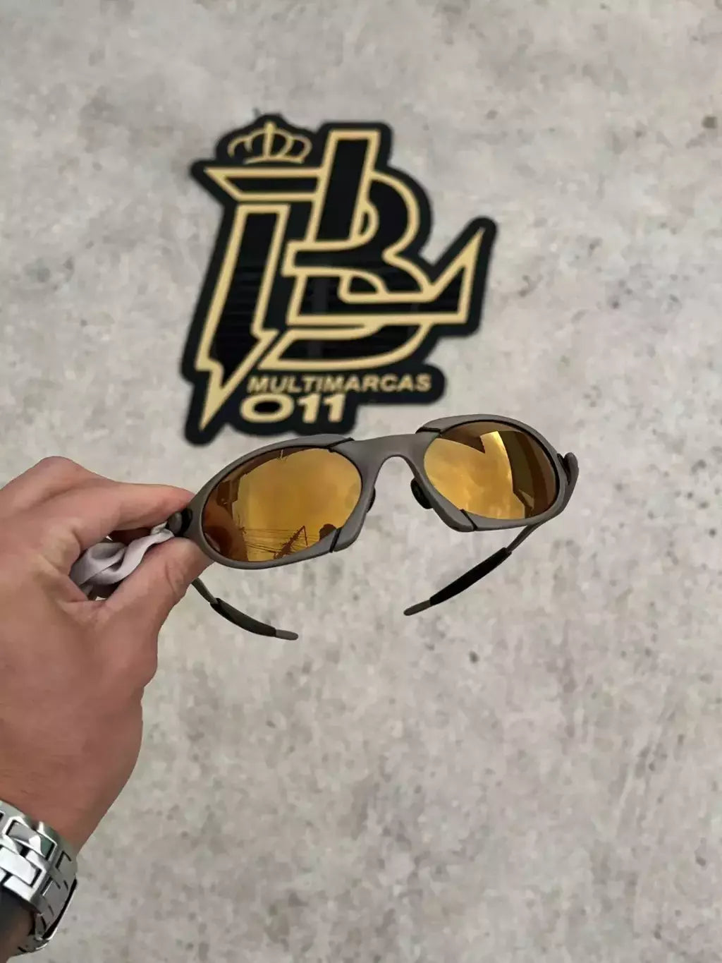 ROMEO1 X METAL LENTES GOLD CAFÉ / LINHA PREMIUM
