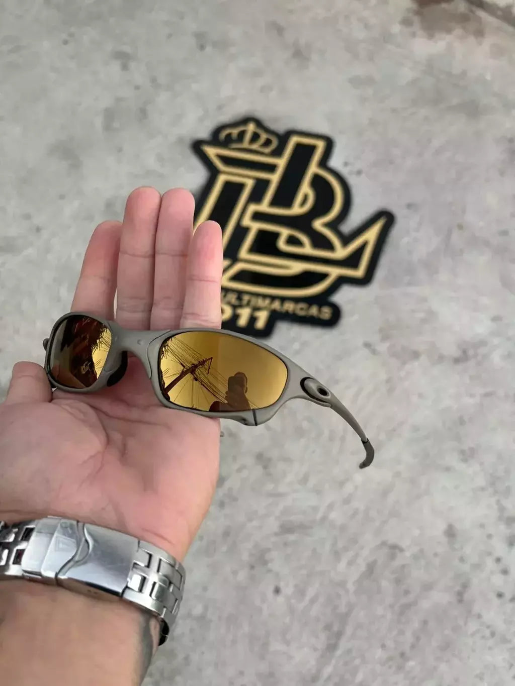 JULIET X METAL LENTES GOLD CAFÉ LINHA PREMIUM