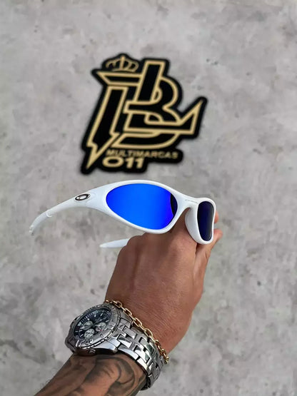 MINITE BRANCO LENTES AZUL ESCURO