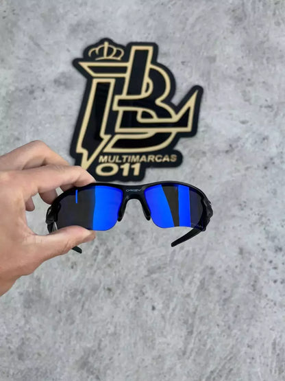 FLAK 2.0 PRETO LENTES AZUL ESCURO