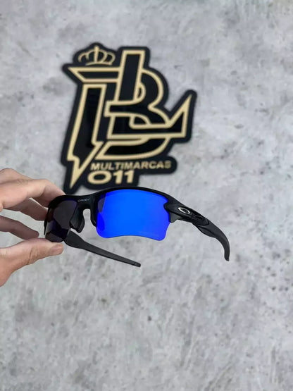 FLAK 2.0 PRETO LENTES AZUL ESCURO