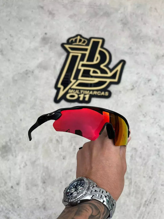RADAR EV PRETO LENTES DARK RUBY PREMIUM