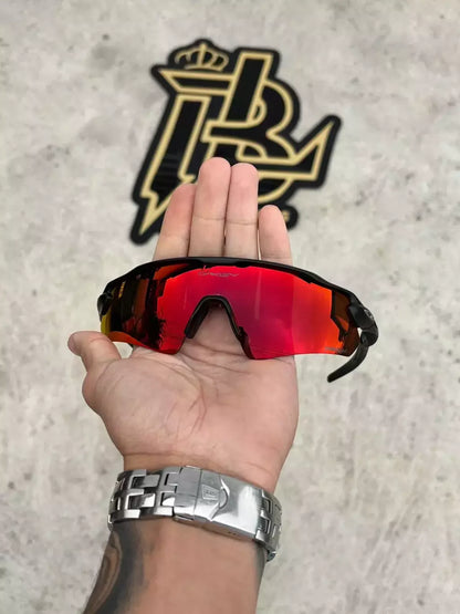 RADAR EV PRETO LENTES DARK RUBY PREMIUM