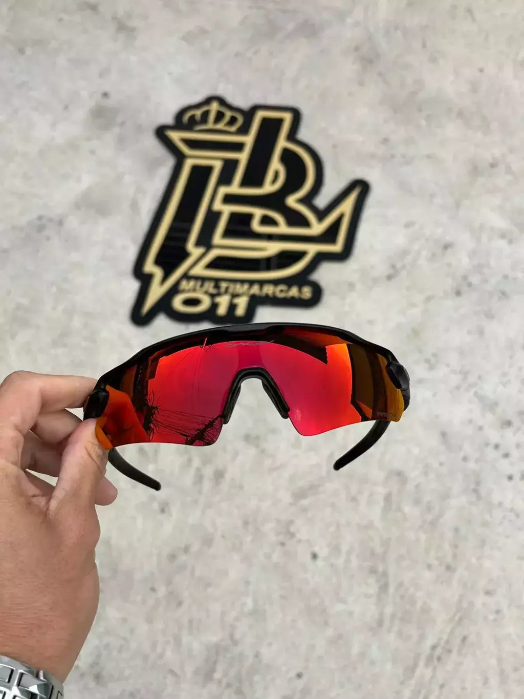 RADAR EV PRETO LENTES DARK RUBY PREMIUM