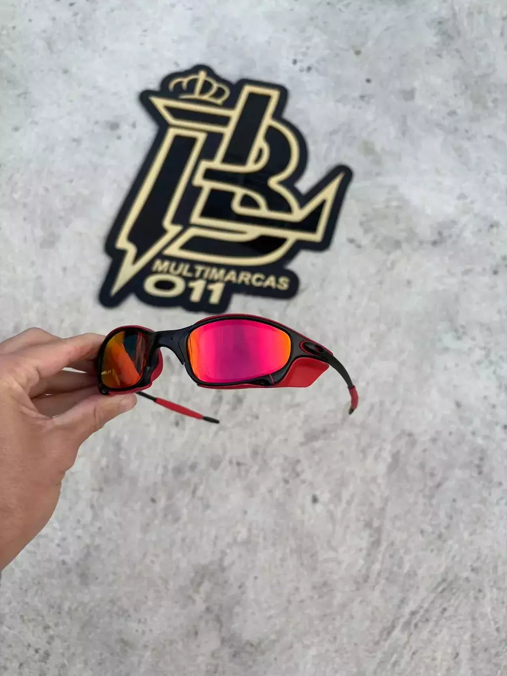 JULIET CARBON LENTES RUBY /KIT VERMELHO + SIDE BLINDER VERMELHO