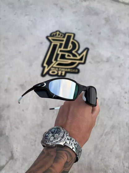 JULIET CARBON LENTES ESPELHADO / KIT BRANCO + SIDE BLINDER PRETO