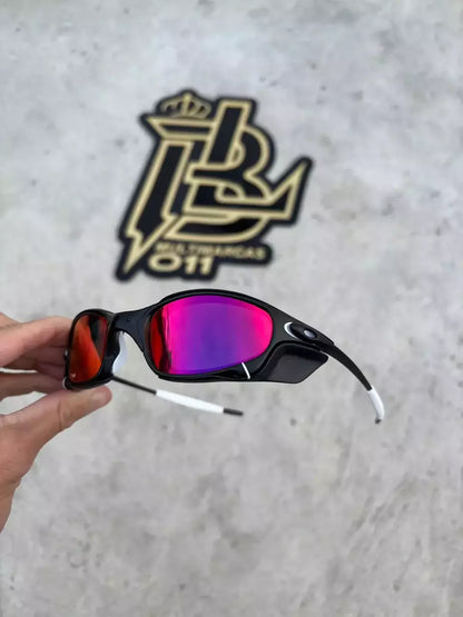 JULIET CARBON LENTES TANZANITE / KIT BRANCO + SIDE BLINDER PRETO