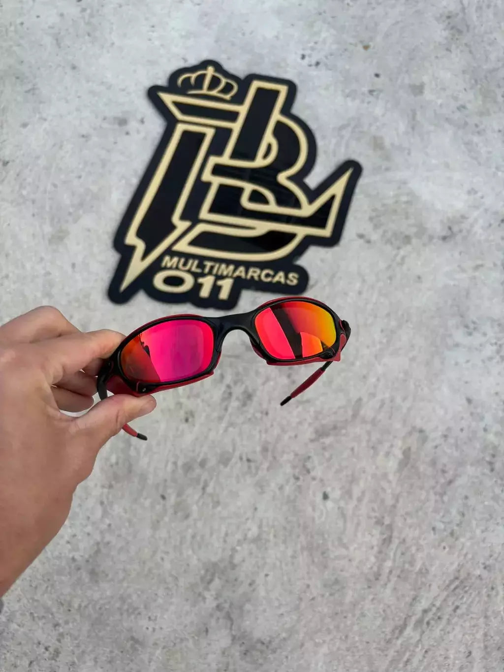 JULIET CARBON LENTES RUBY /KIT VERMELHO + SIDE BLINDER VERMELHO