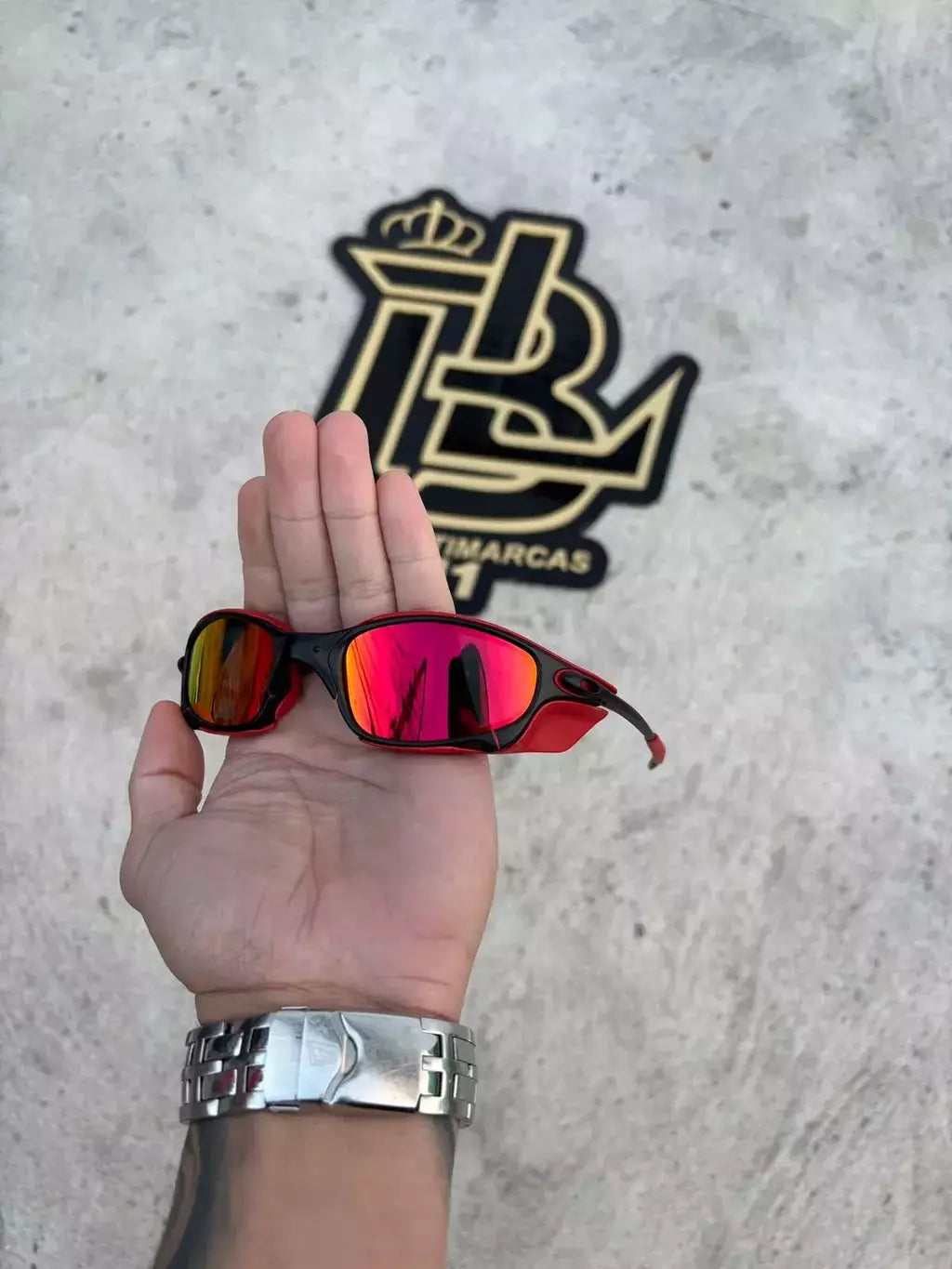 JULIET CARBON LENTES RUBY /KIT VERMELHO + SIDE BLINDER VERMELHO