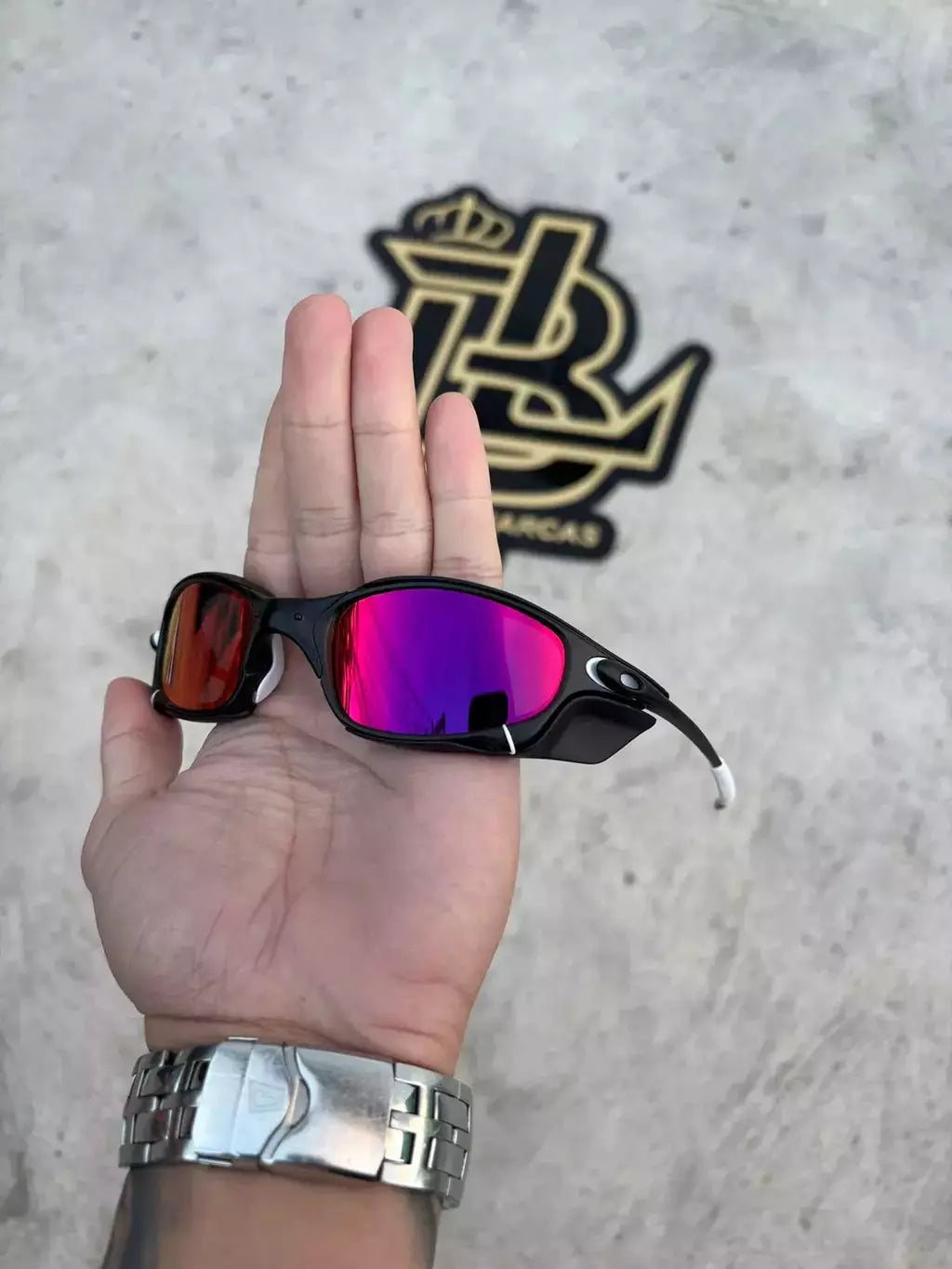 JULIET CARBON LENTES TANZANITE / KIT BRANCO + SIDE BLINDER PRETO