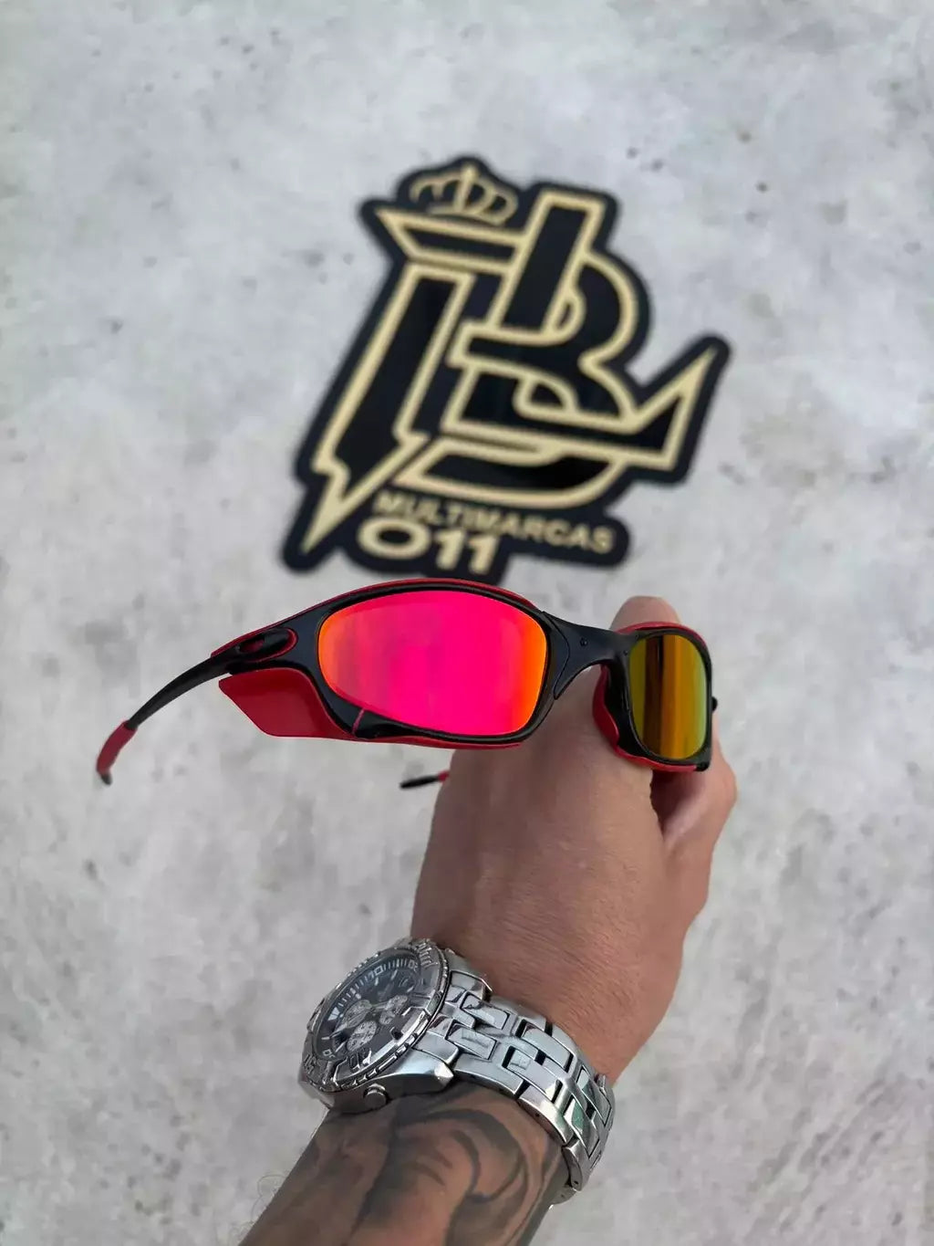 JULIET CARBON LENTES RUBY /KIT VERMELHO + SIDE BLINDER VERMELHO