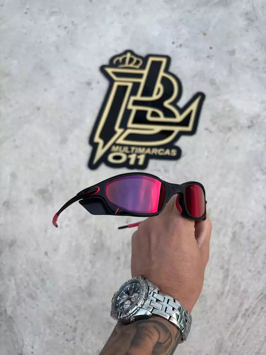JULIET CARBON LENTES TORCH KIT VERMELHO + SIDE BLINDER PRETO